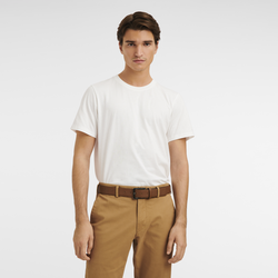 Ceinture homme Longchamp 3D , Cuir - Cognac