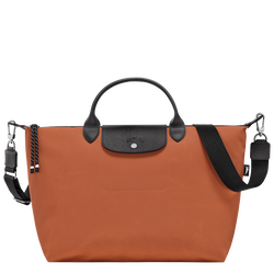 Le Pliage Energy Tas met handgreep aan de bovenkant XL , Bruin - Gerecycled canvas