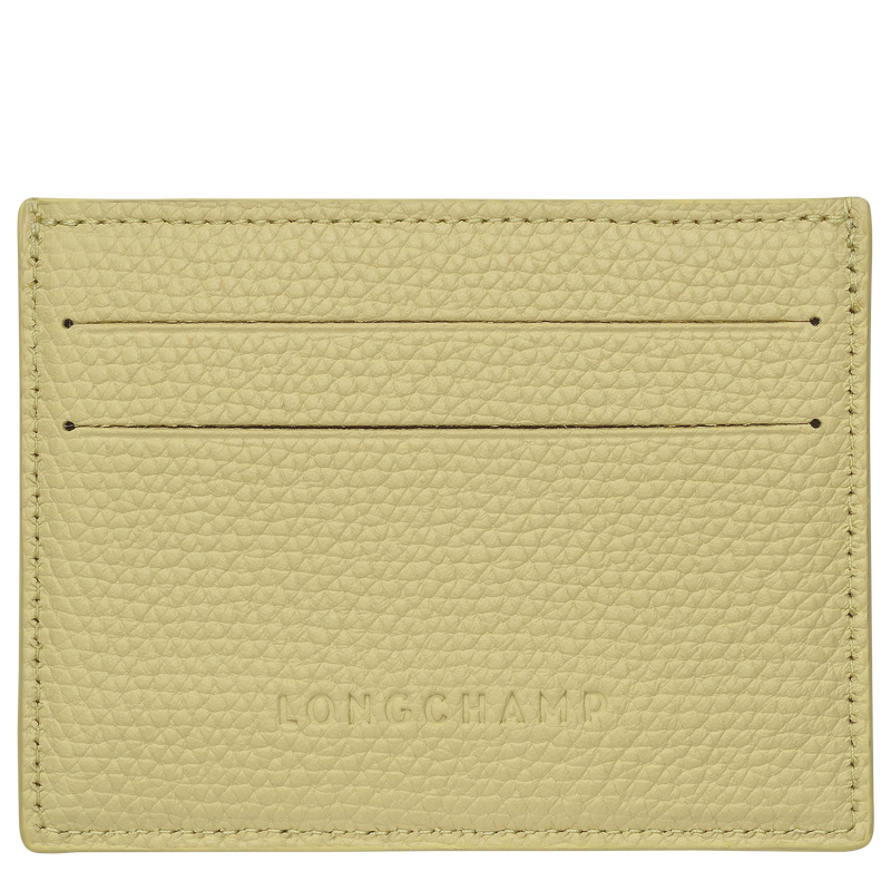 Porte-cartes Le Roseau , Cuir - Pistache  - Vue 2 de 2