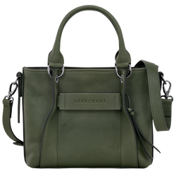Longchamp 3D S Handbag , Khaki - Leather
