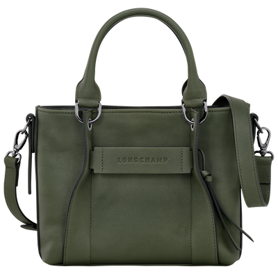 Handtasche S Longchamp 3D , Leder - Khaki