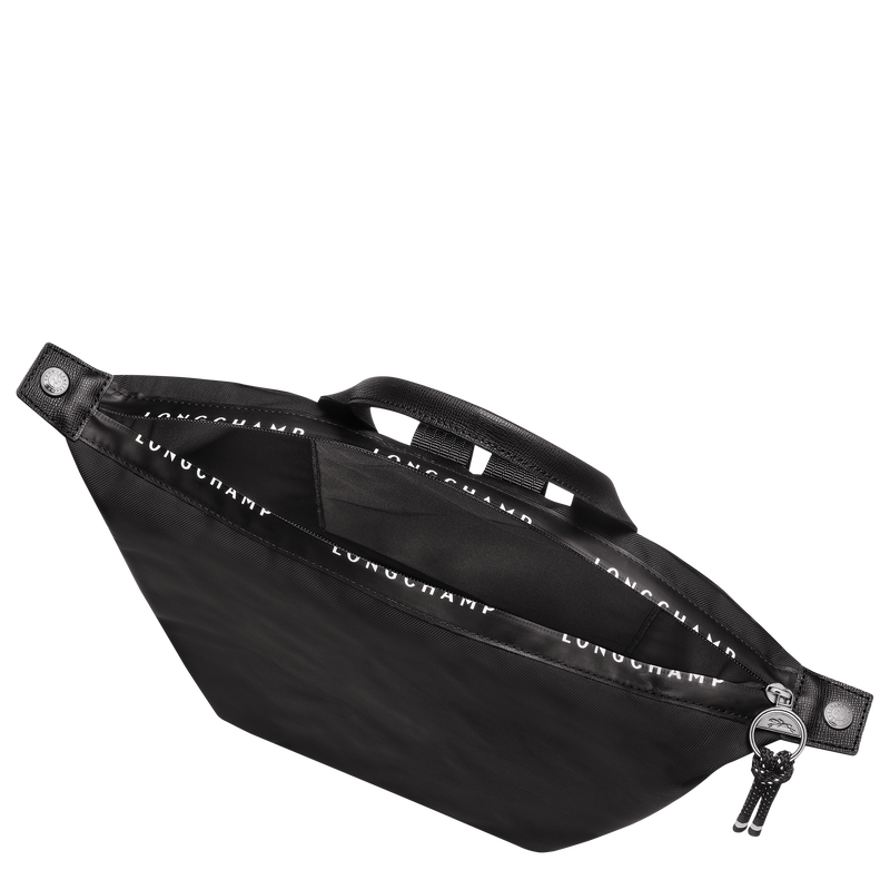 Rucksack L Le Pliage Energy , Recyceltes Canvas - Schwarz  - Ansicht 5 von 5