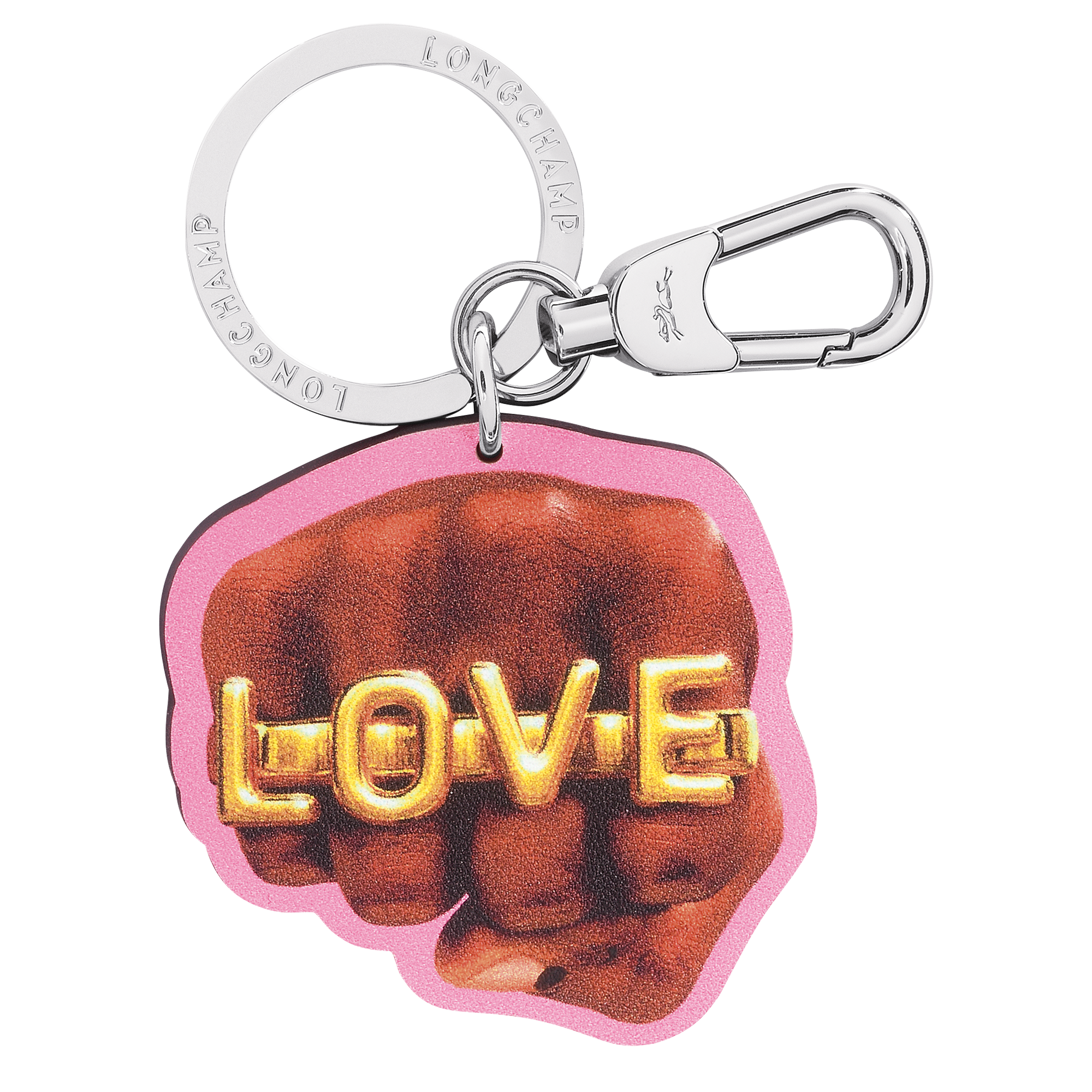 Longchamp x ToiletPaper Key rings Pink - Leather (36066TPF018)