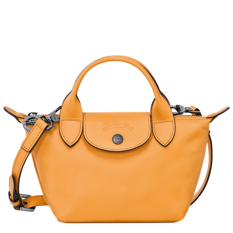 Le Pliage Xtra XS Handbag Apricot Leather Longchamp US