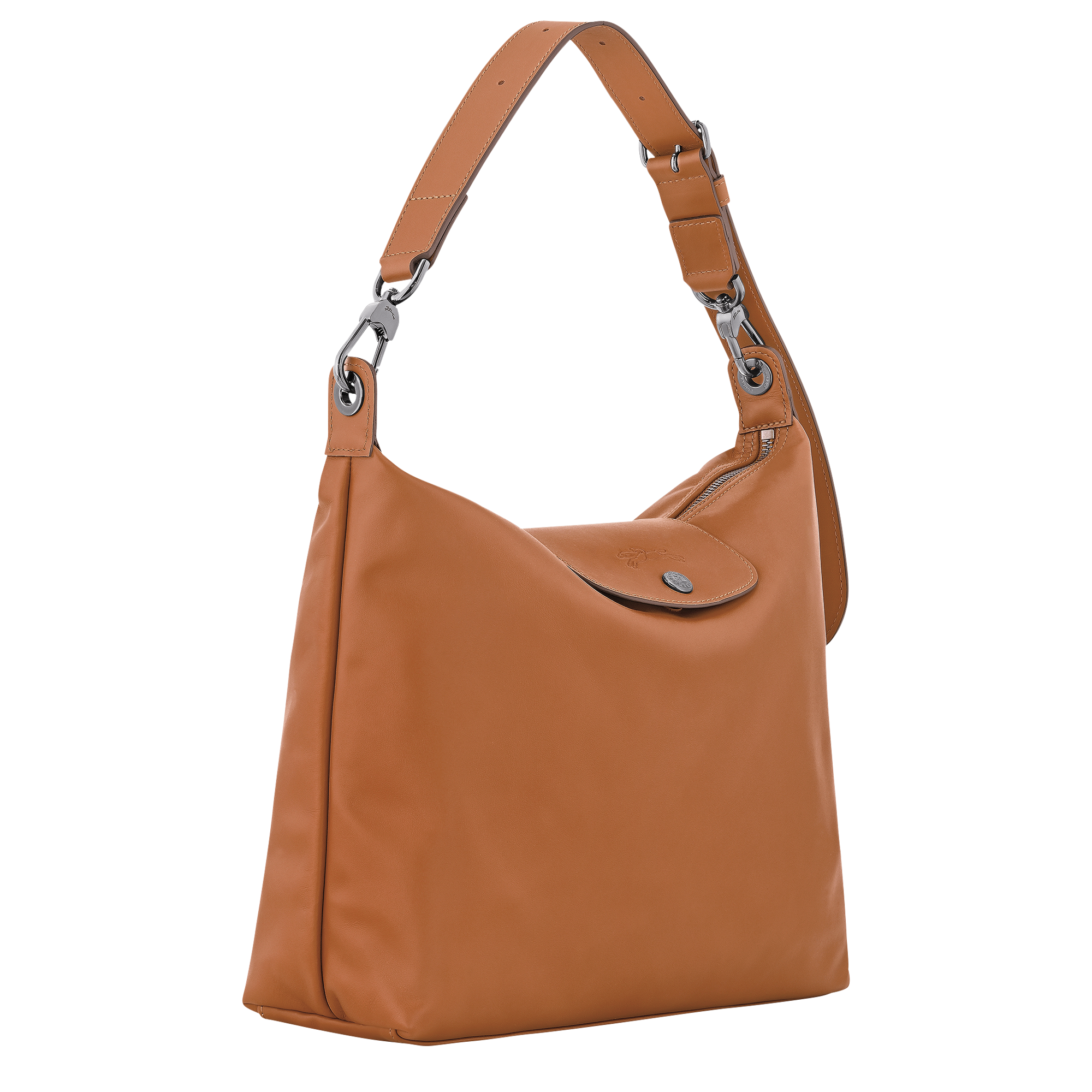 Le Pliage Xtra M Hobo Bag Cashew Leather Longchamp US le-pliage-xtra-m-hobo-bag-cashew-leather-longchamp-us