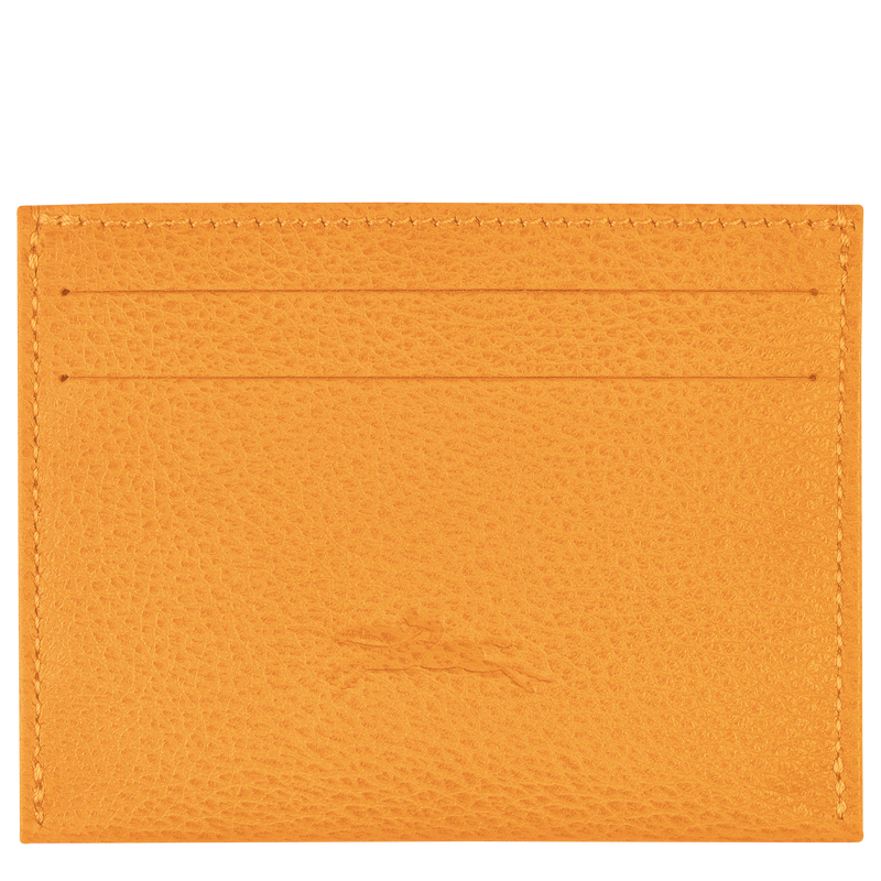 Le Foulonné Cardholder Apricot - Leather | Longchamp US