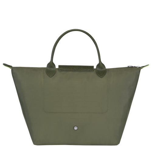 Le Pliage Green Tas met handgreep aan de bovenkant M , Groen - Gerecycled canvas - Weergave 4 van  6