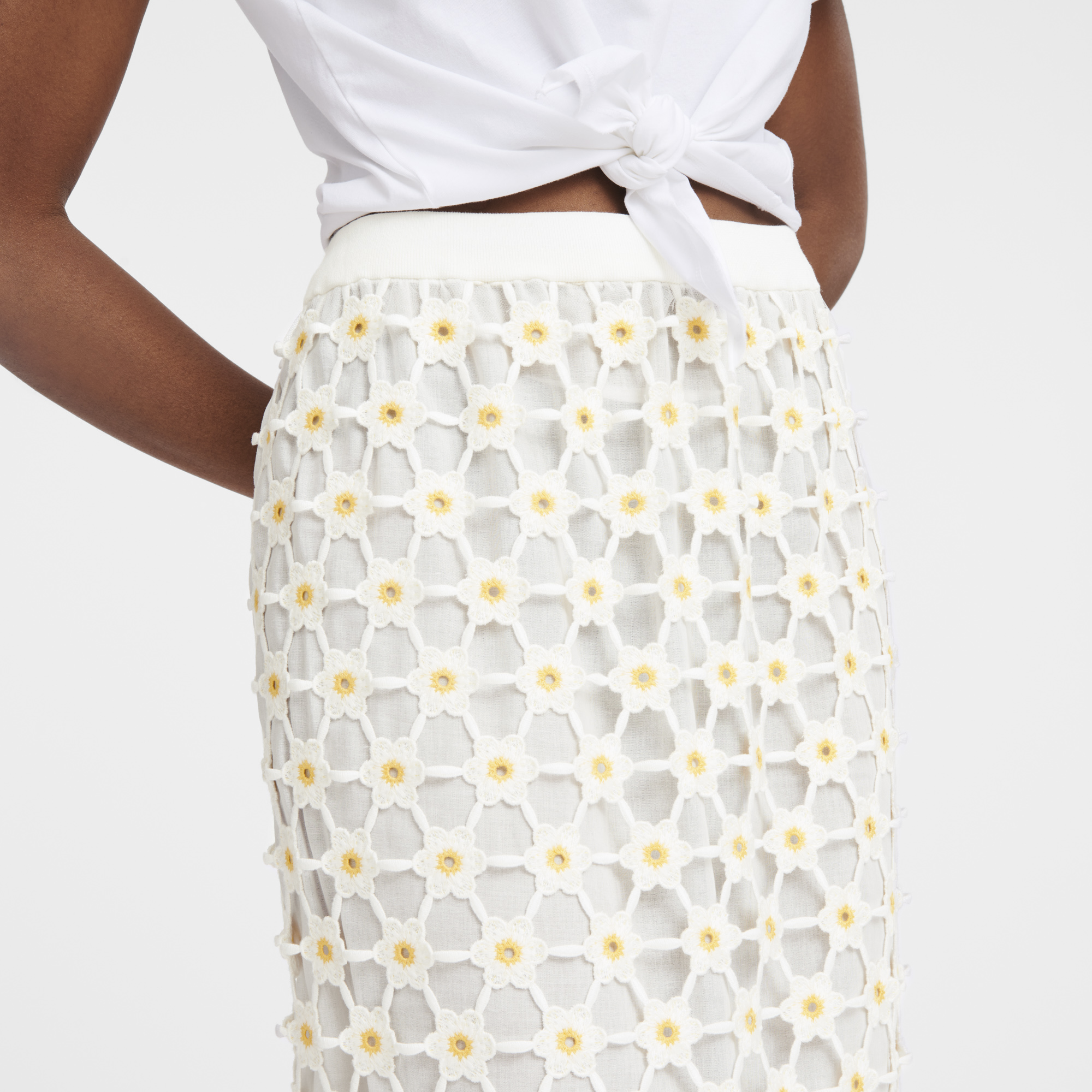 Long skirt, White - View 3 of
        3 - zoom in null Long skirt, White