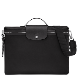 Le Pliage Energy Briefcase , Black - Canvas