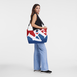 Longchamp x Robert Indiana Reistas , Wit - Canvas