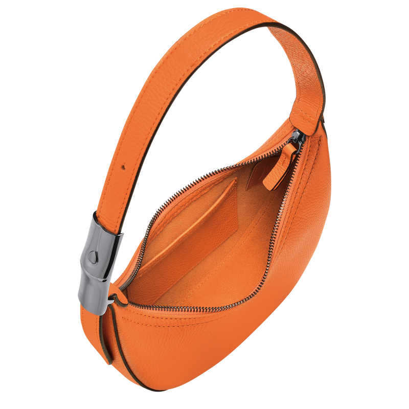 Le Roseau Essential S Hobo bag , Orange - Leather  - View 5 of  6