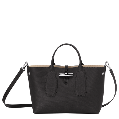 Top handle bag M Roseau Black (10058HPN001) | Longchamp US
