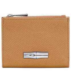 Carteira compacta Le Roseau , Pele - Noz