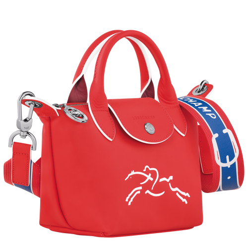 Le Pliage Xtra XS Handbag , Red - Leather - View 3 of  4