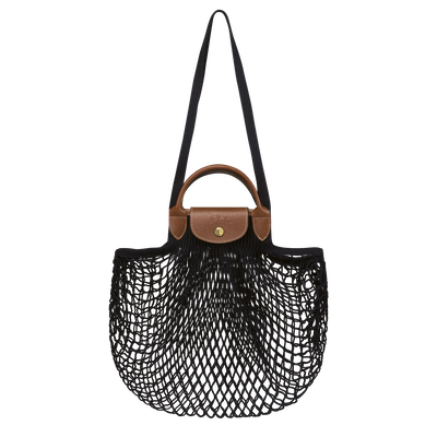 Le Pliage Filet Bolso con asa superior L, Negro