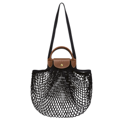 Handtasche L Le Pliage Filet , Canvas - Schwarz