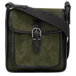 Le Foulonné S Crossbody bag , Khaki - Leather