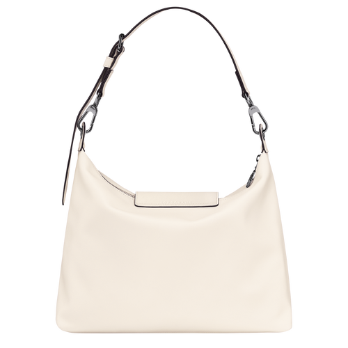 Le Pliage Xtra M Hobo bag , Ecru - Leather - View 4 of  6