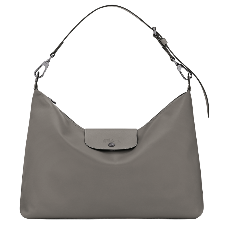 Le Pliage Xtra 半月形單肩包 XL , 斑鳩色 - 皮革  - 查看 1 7