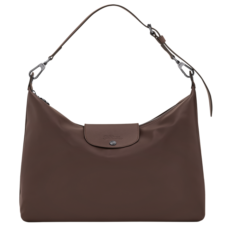Le Pliage Xtra 半月形單肩包 XL , 摩卡色 - 皮革  - 查看 1 5