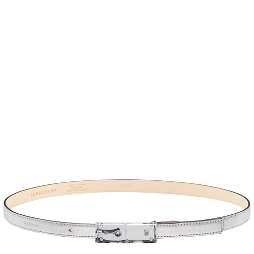 Le Roseau Essential Ladies' belt , Silver - Leather - View 1 of 2