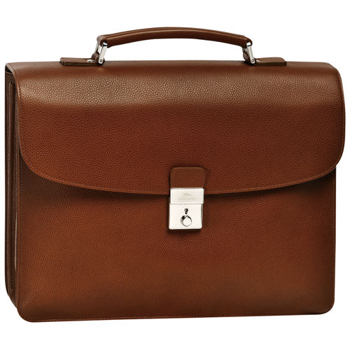 Briefcase M, 504 Cognac Briefcase M, 504 Cognac, hi-res