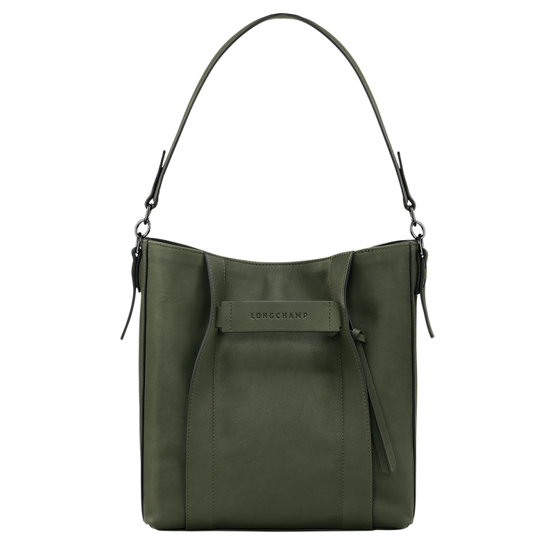 Longchamp 3D M Hobo bag , Khaki - Leather  - View 1 of  6