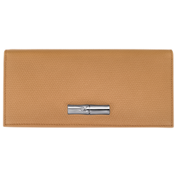 Le Roseau Long continental wallet , Walnut - Leather