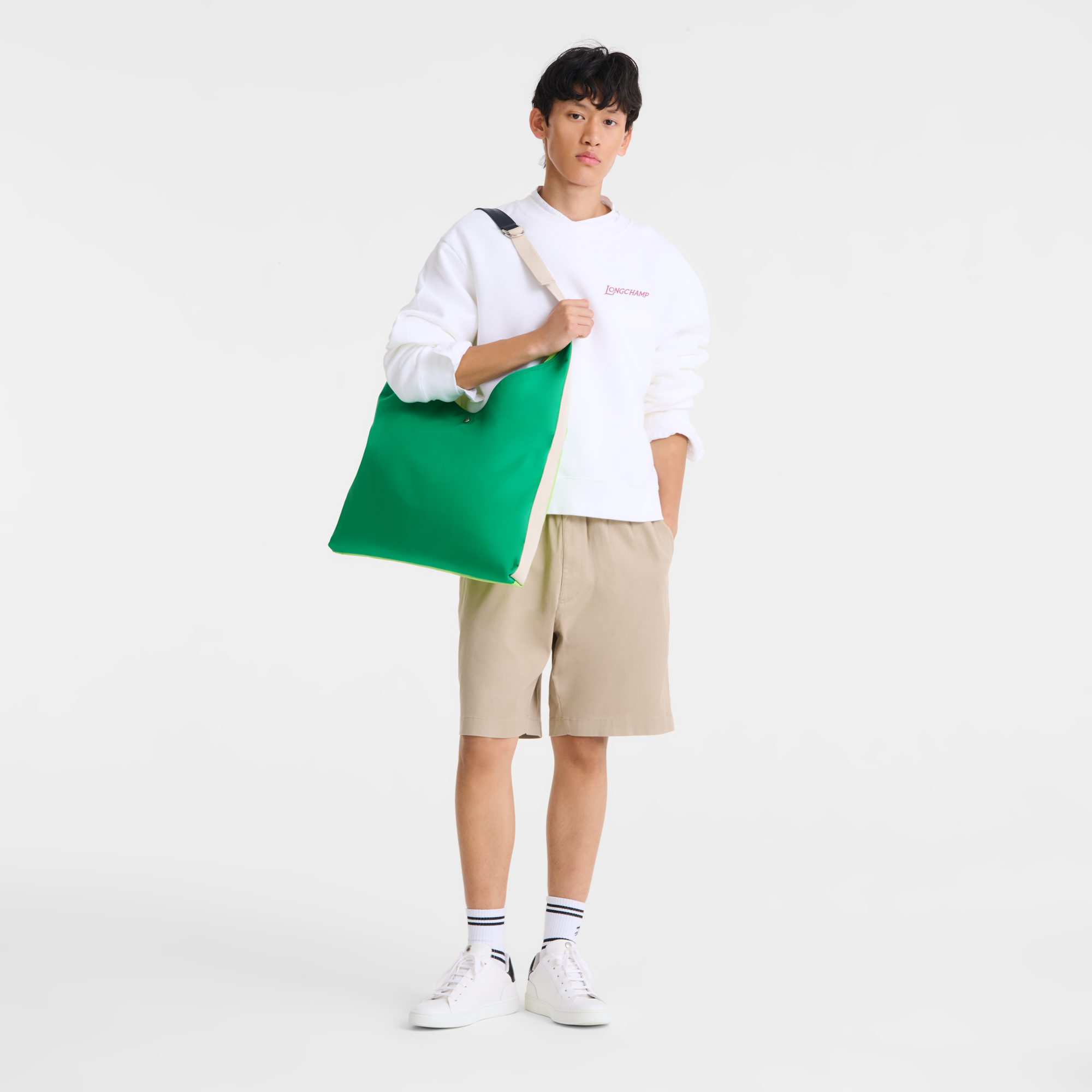 Re-Play Sac port&eacute; &eacute;paule XL, Vert/Vert Lumi&egrave;re