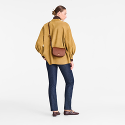 Épure S Crossbody bag , Brown - Leather