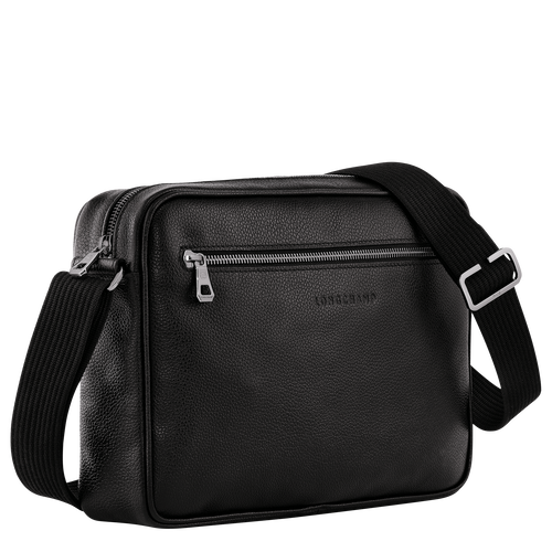 Le Foulonné Crossbodytas M , Zwart - Leder - Weergave 3 van  5