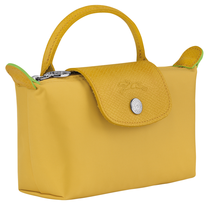 Le Pliage Green Pouch with handle, Corn