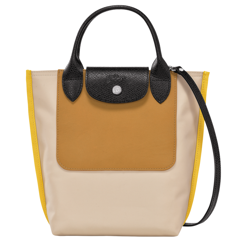 Beige canvas bag top