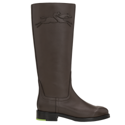 Candice Flat boots , Mocha - Leather