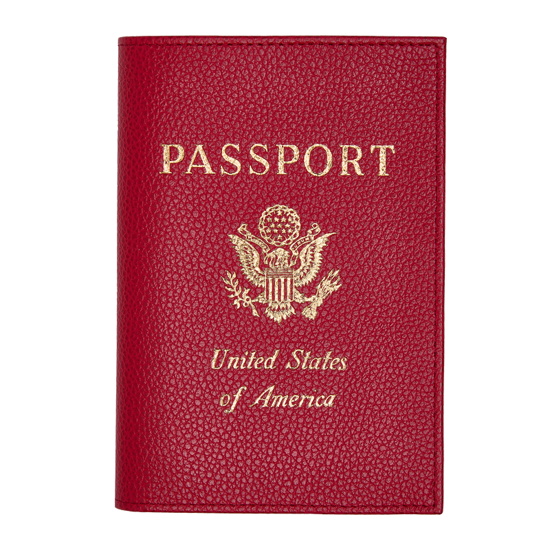 Le Foulonné Passport cover , Love - Leather  - View 1 of 3