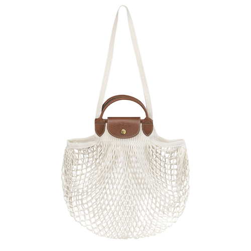 Le Pliage Filet L Mesh bag , Ecru - Canvas - View 1 of  4