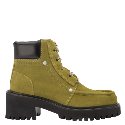 Boots La Baroudeuse , Cuir - Pistache