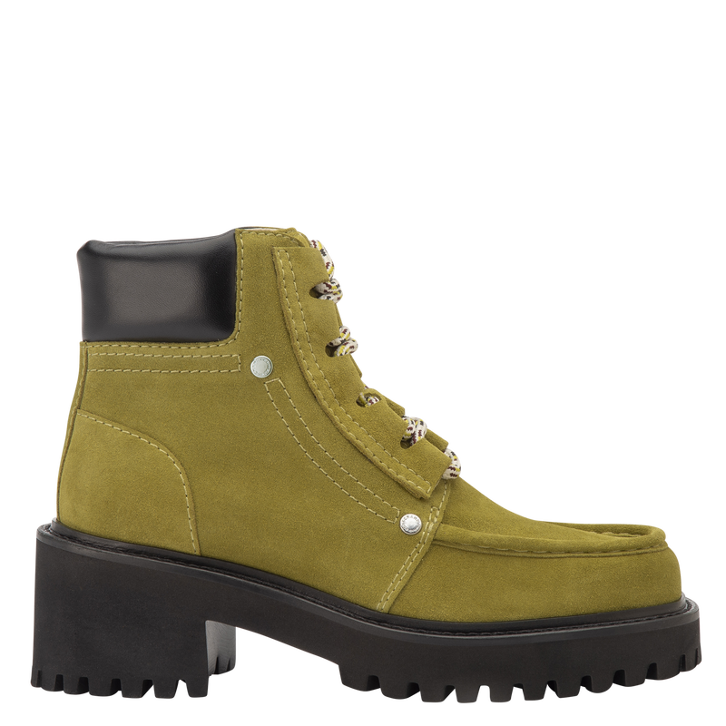 Boots La Baroudeuse , Cuir - Pistache  - Vue 1 de 5