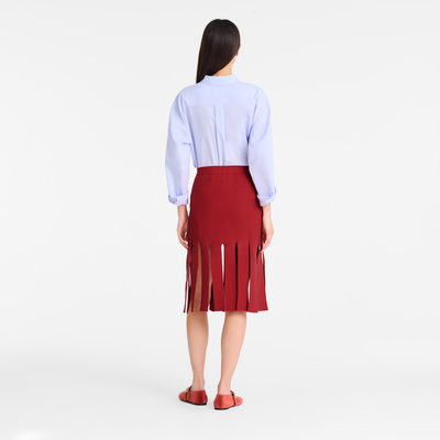 null Midi skirt, Coral