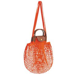 Le Pliage Filet L Mesh bag , Orange - Canvas