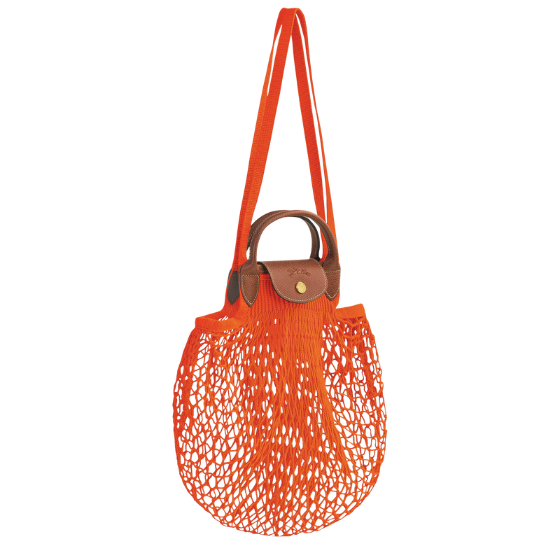 Le Pliage Filet L Mesh bag Orange - Canvas (10121HVH217) | Longchamp US