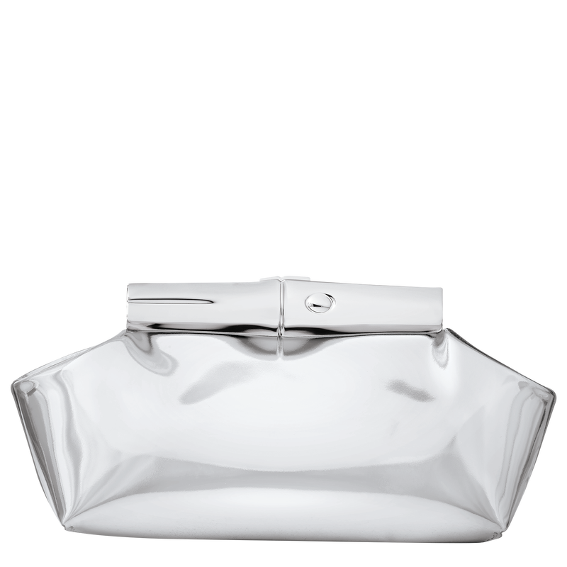 Le Roseau Bolso peque&ntilde;o S , Cuero - Plateado  - Vista 3 de 4