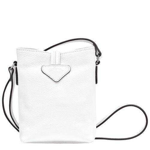 Sac bandoulière XS Roseau , Cuir - Blanc - Vue 4 de 5