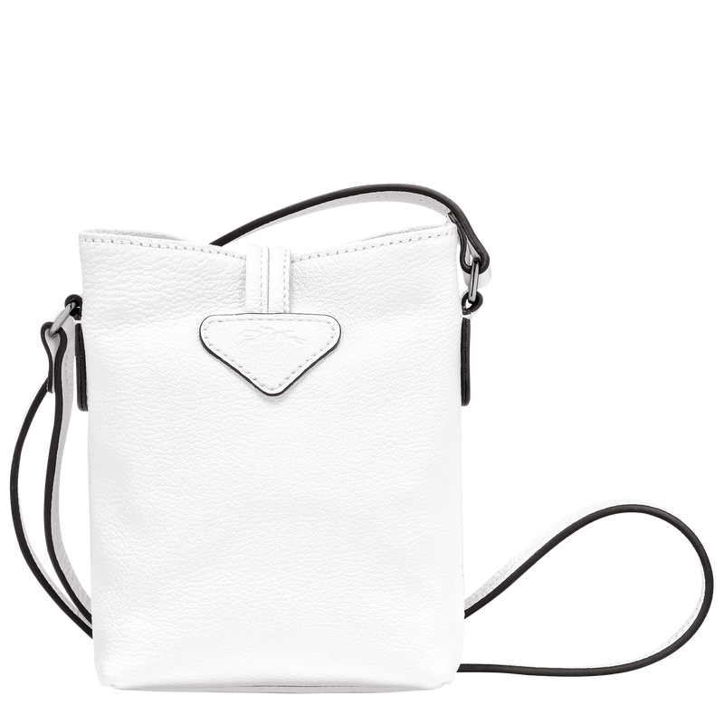 Le Roseau XS Crossbody bag , White - Leather  - View 4 of  5