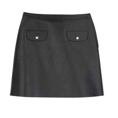 Falda , Cuero - Negro
