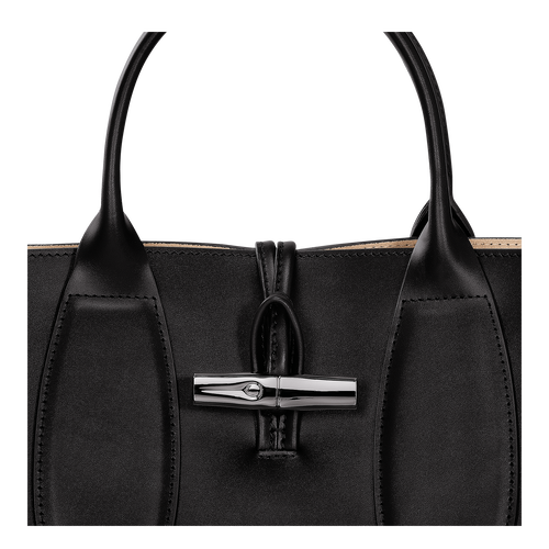 Le Roseau M Handbag , Black - Leather - View 2 of  2