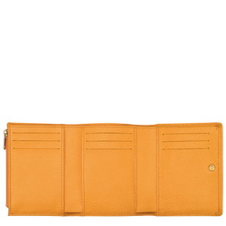 Brieftasche im Kompaktformat Le Foulonné , Leder - Apricot