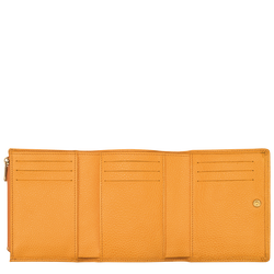 Brieftasche im Kompaktformat Le Foulonné , Leder - Apricot