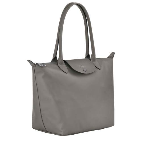 Shopping bag M Le Pliage Xtra , Pelle - Tortora - View 3 of  6