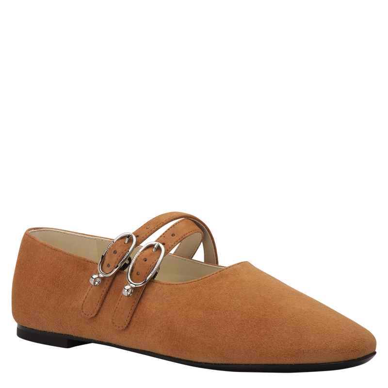 Le Foulonn&eacute; Ballerinas , Amber - Leather  - View 3 of  5